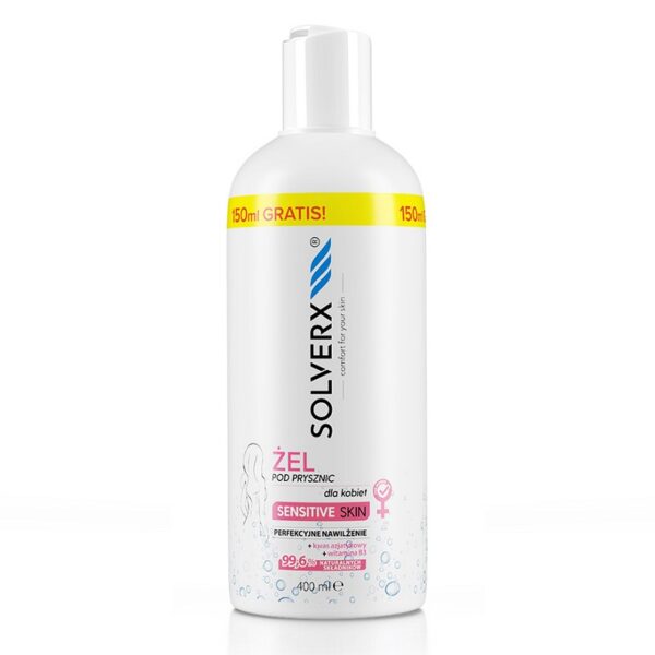 SOLVERX Sensitive Skin for Women żel pod prysznic skóra wrażliwa 400ml (P1)