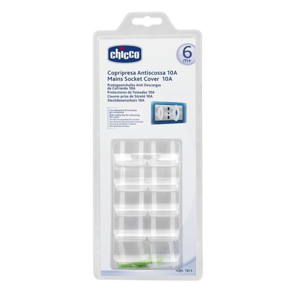 Chicco Safe zatyczki do gniazdka elektrycznego (10A) 6m+ 10szt (P1)