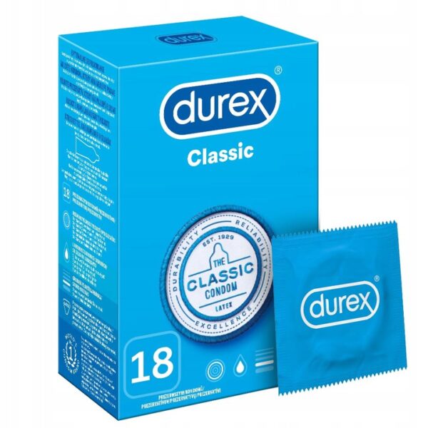 Durex Durex prezerwatywy Classic klasyczne 18 szt (P1)