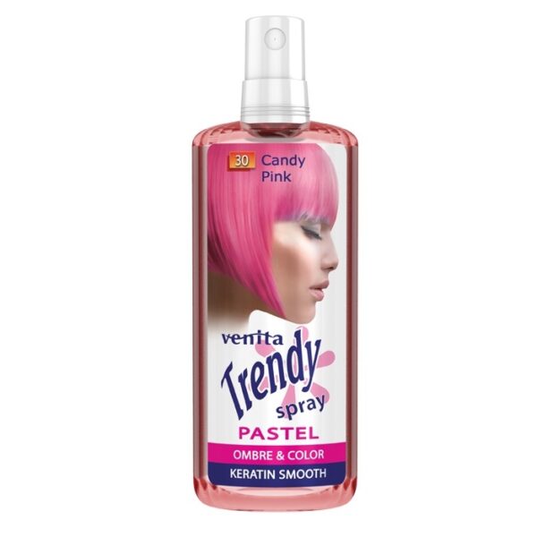 Venita Trendy Spray Pastel koloryzujący spray do włosów 30 Candy Pink 200ml (P1)