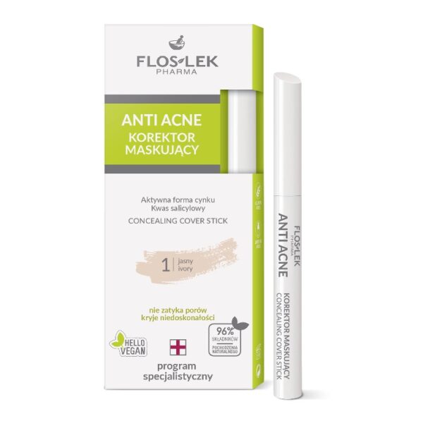 Floslek Anti Acne korektor maskujący 1 Jasny (P1)