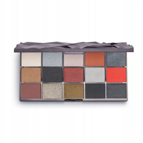 Makeup Revolution I Heart Revolution Glass Eyeshadow Palette cienie do powiek Black Ice 16.5g (P1)