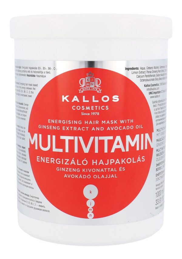 Maska do włosów Kallos Cosmetics Multivitamin